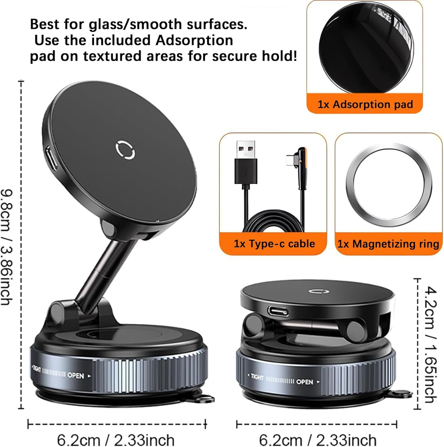 🔥 Support de téléphone magnetique avec charge