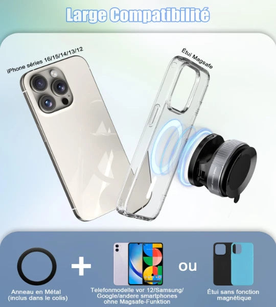 🔥 Support de téléphone magnetique avec charge